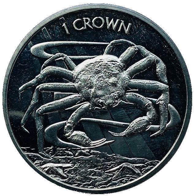 Falkland Islands 1 Crown - Elizabeth II Sea Crab