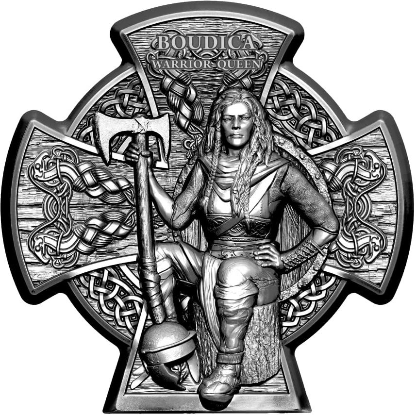 Isle of Man 5 Pounds - Elizabeth II Boudica – Warrior Queen