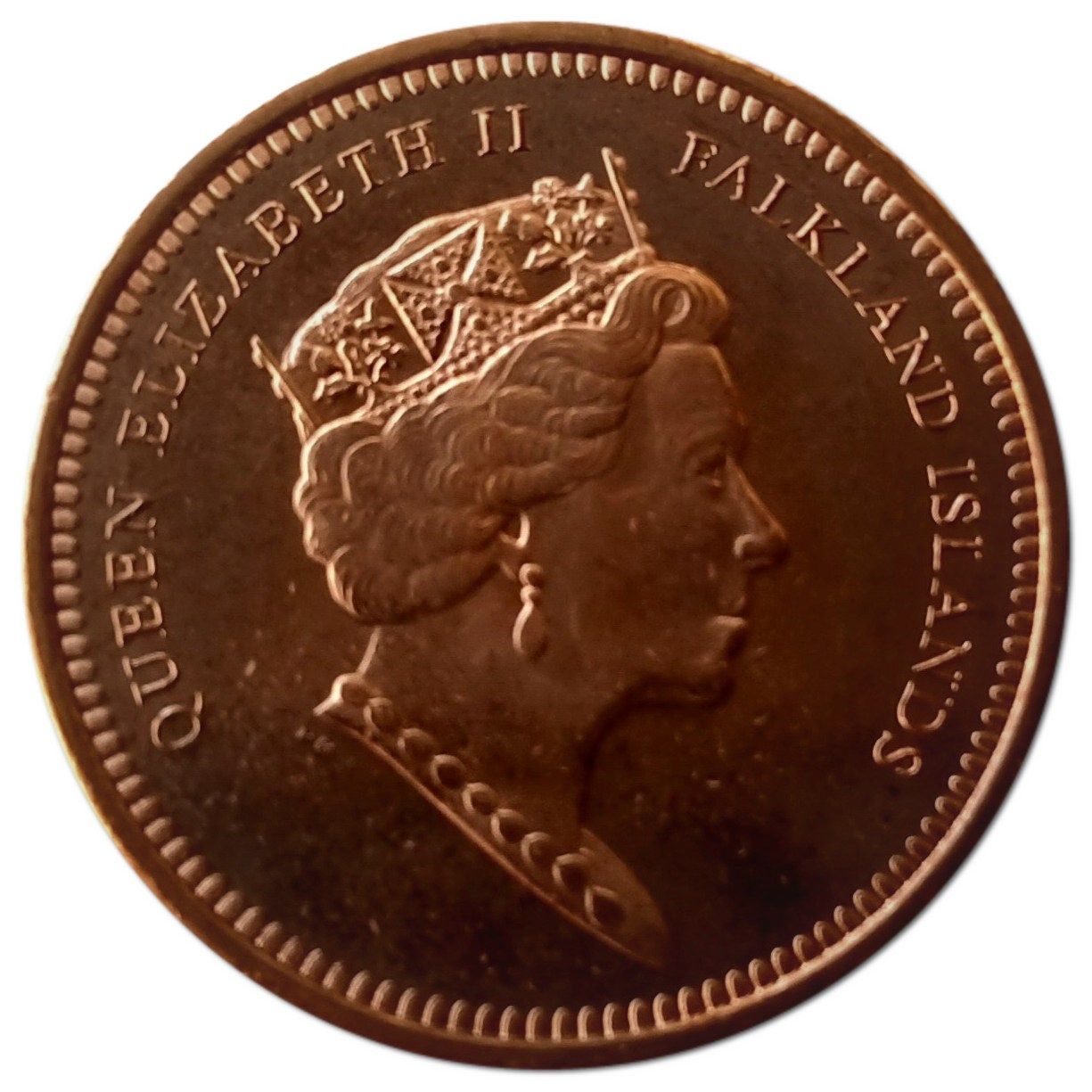 Falkland Islands 1 Penny - Elizabeth II 5th portrait obverse