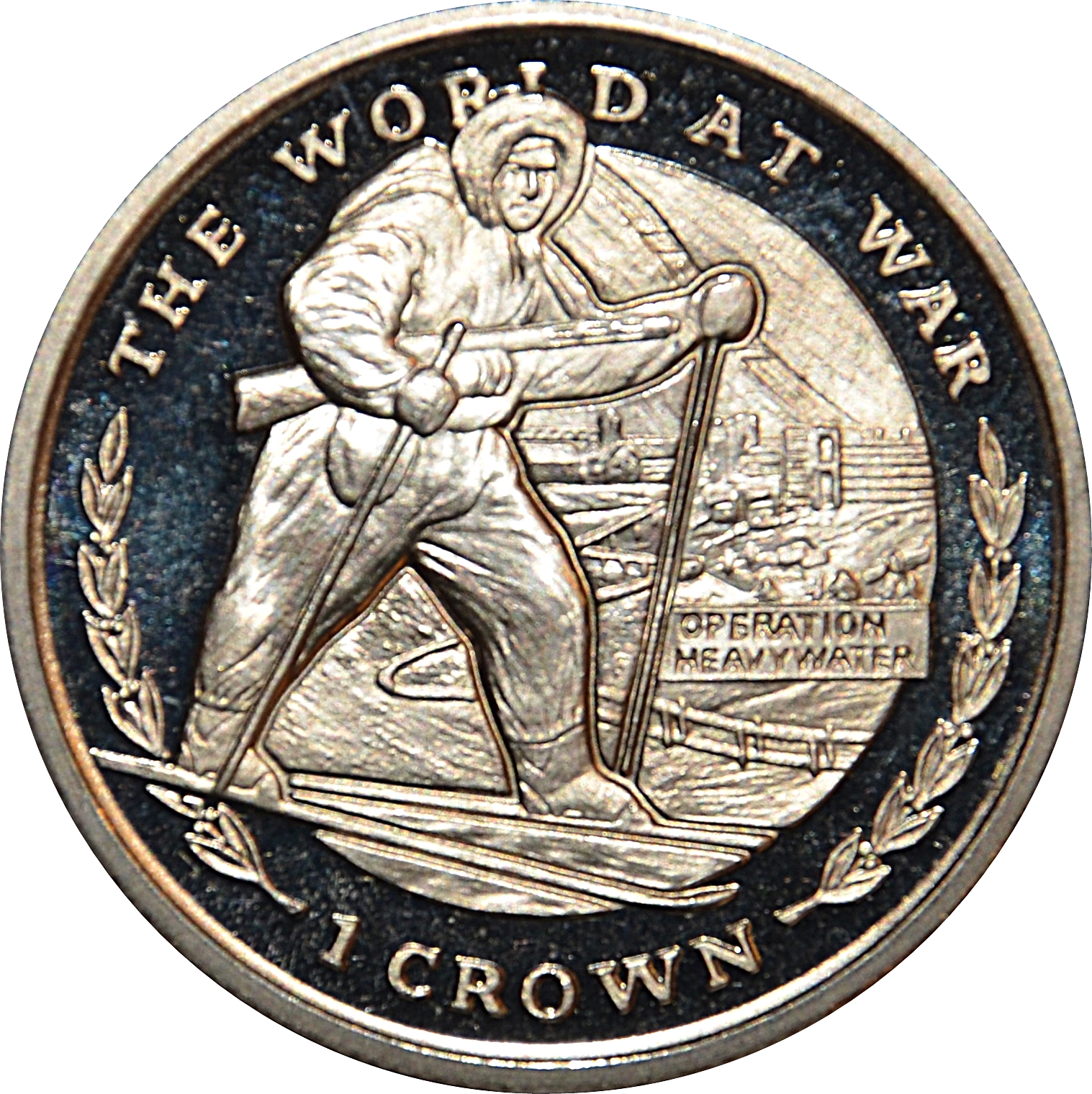 Gibraltar 1 Crown - Elizabeth II Operation Heavywater reverse