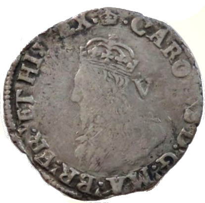 6 Pence - Charles I 4th bust; group D obverse