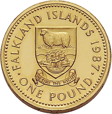 Falkland Islands 1 Pound - Elizabeth II Gold Proof Piedfort issue