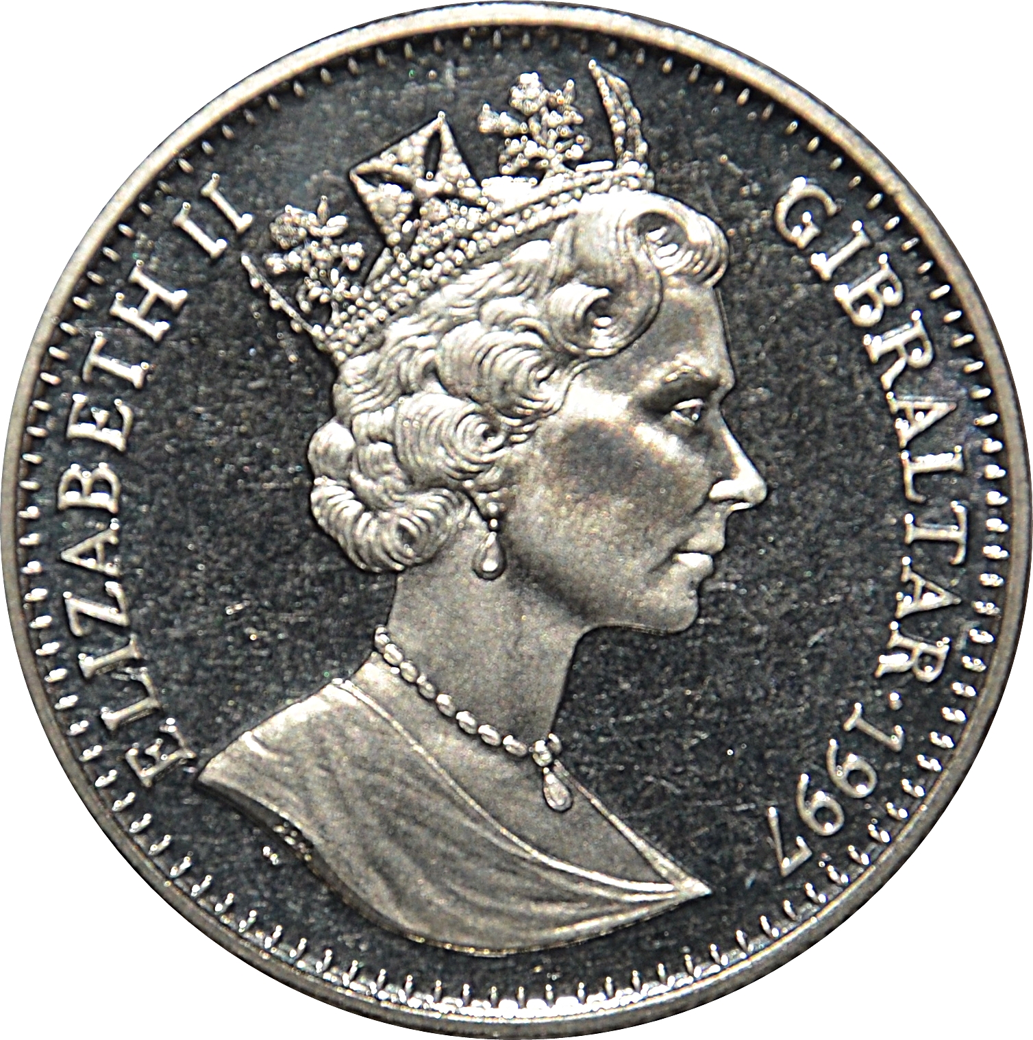 Gibraltar 1 Crown - Elizabeth II Cleopatra obverse