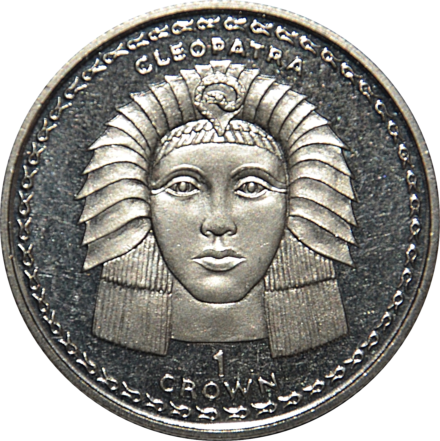 Gibraltar 1 Crown - Elizabeth II Cleopatra reverse
