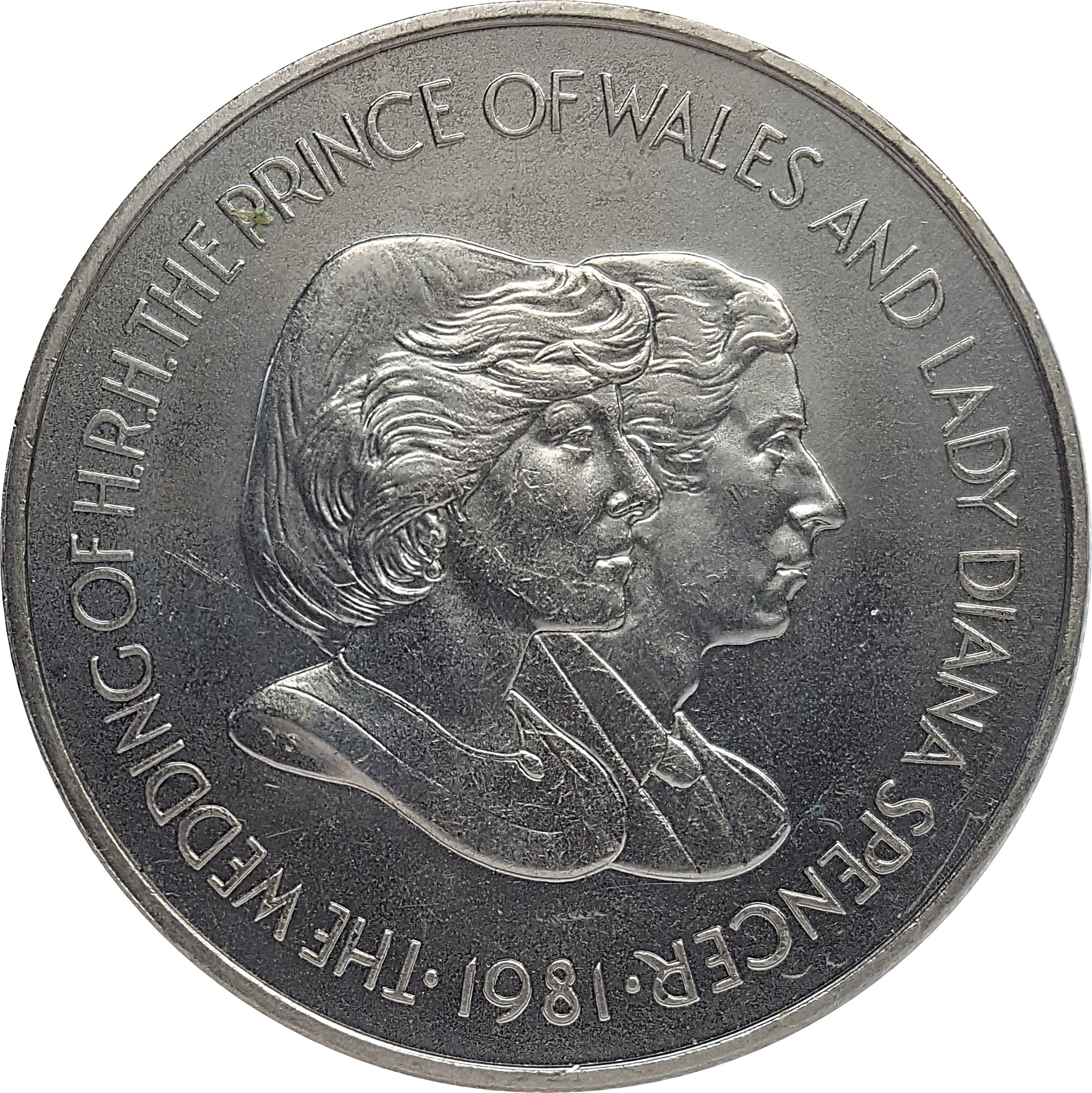 Falkland Islands 50 Pence - Elizabeth II Royal Wedding