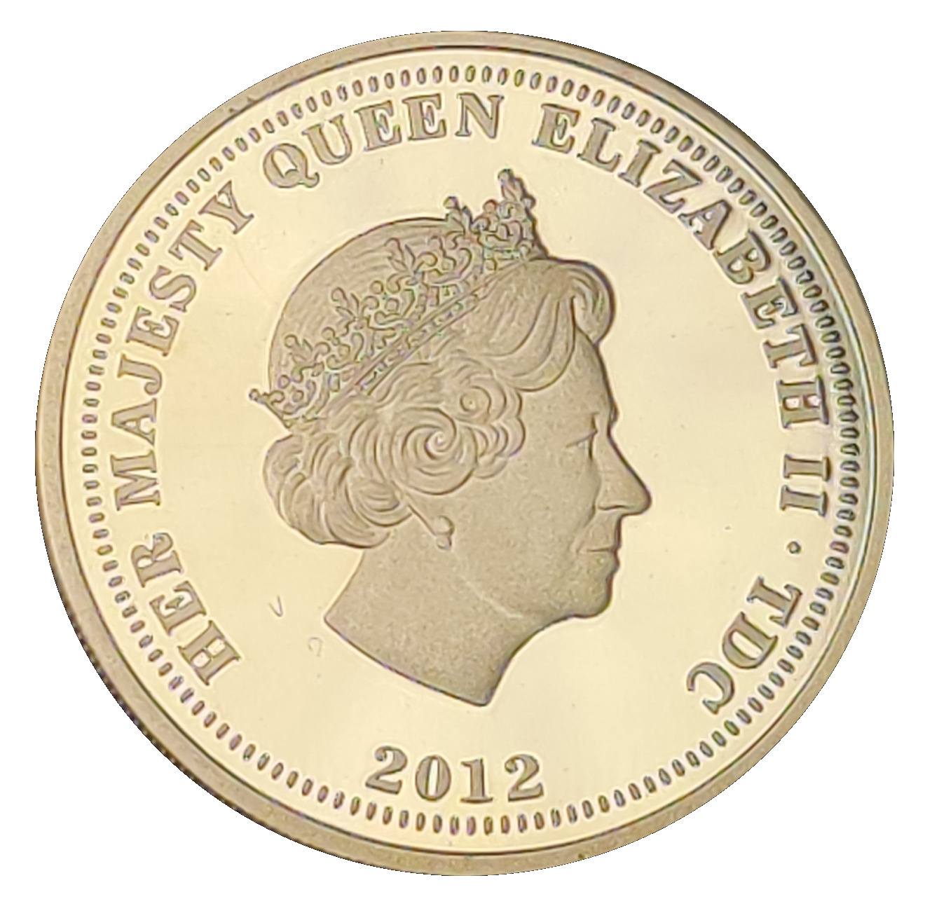 Tristan da Cunha 1 Sovereign - Elizabeth II Elizabeth and the Lion obverse