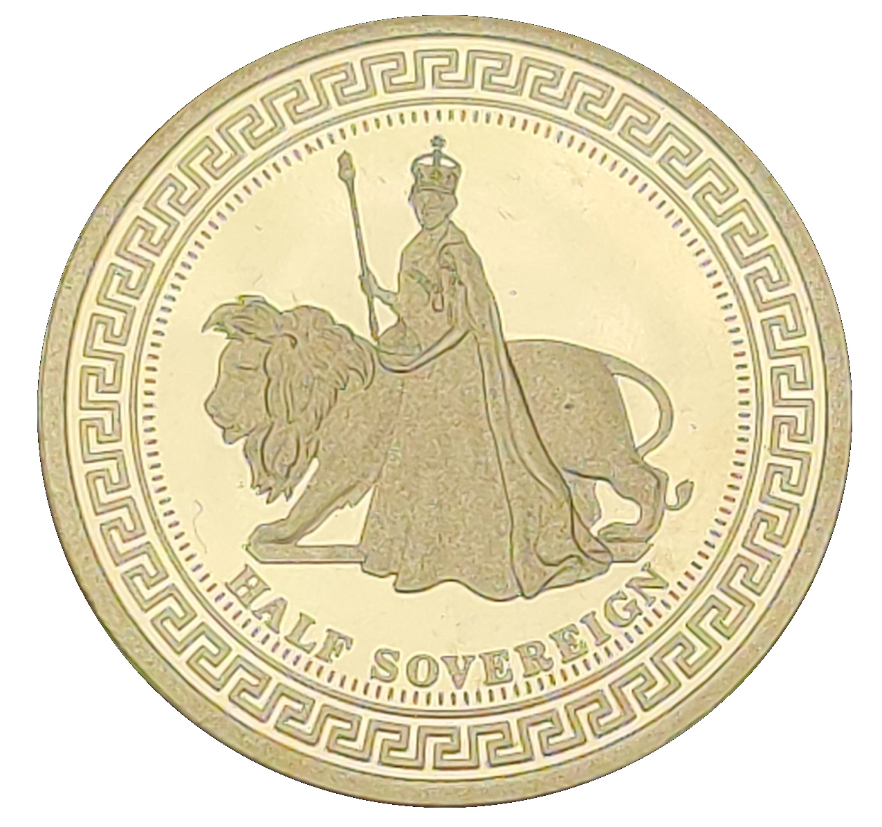 Tristan da Cunha ½ Sovereign - Elizabeth II Elizabeth and the Lion reverse