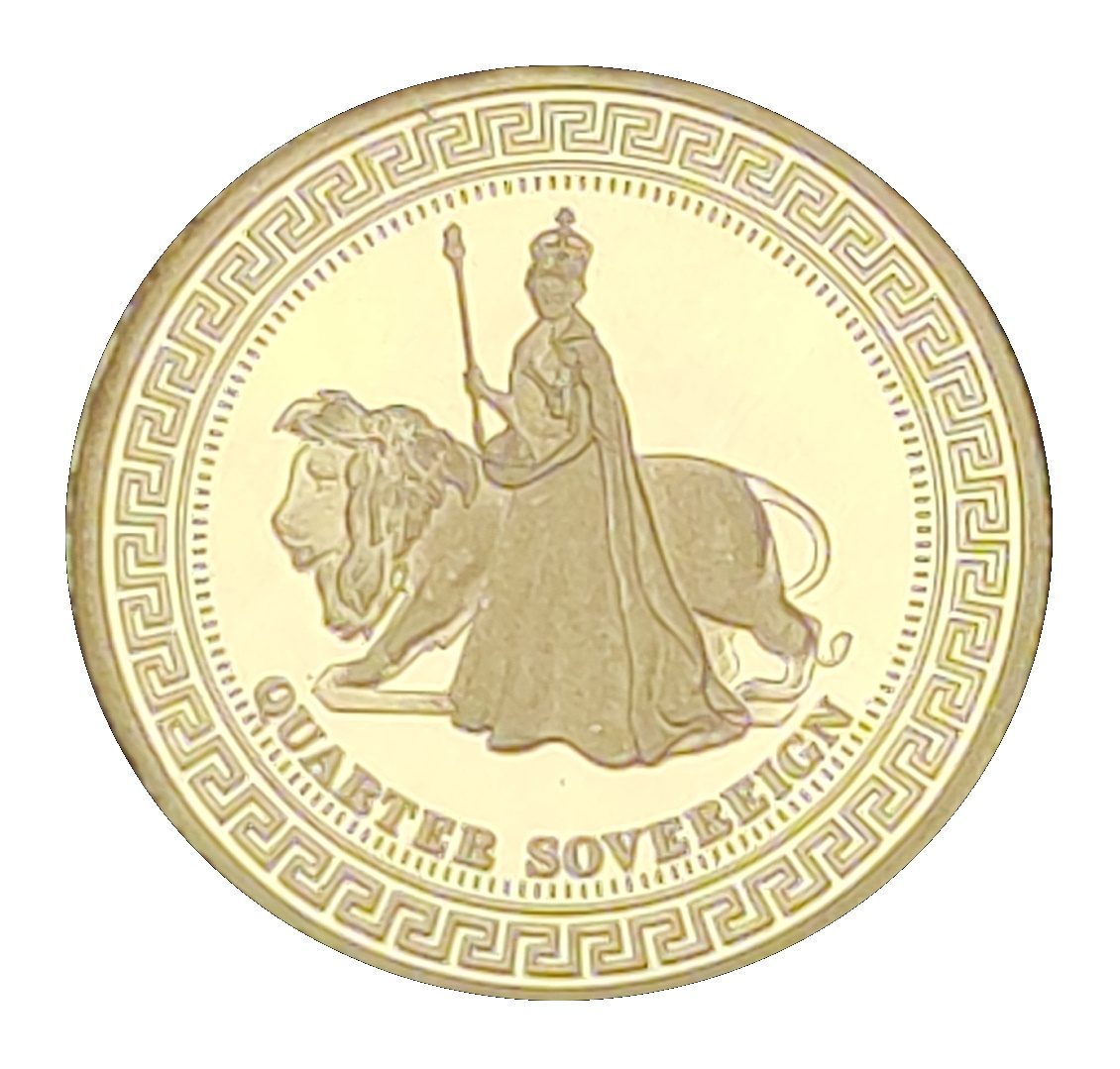 Tristan da Cunha ¼ Sovereign - Elizabeth II Elizabeth and the Lion reverse
