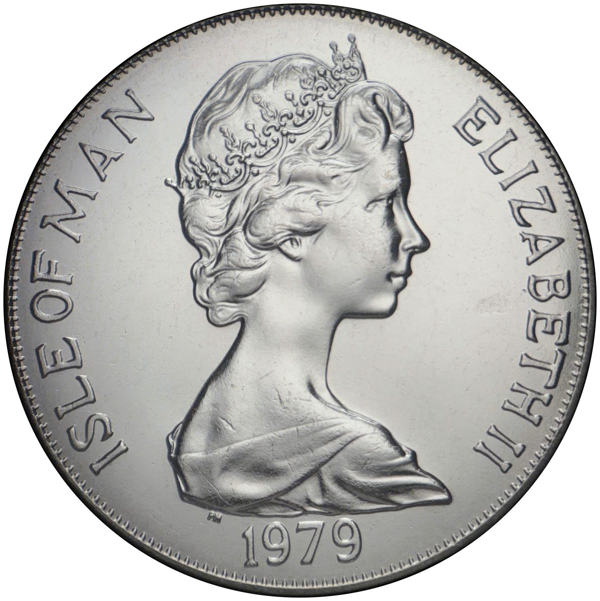 Isle of Man 1 Crown - Elizabeth II Tynwald - Viking Longship obverse