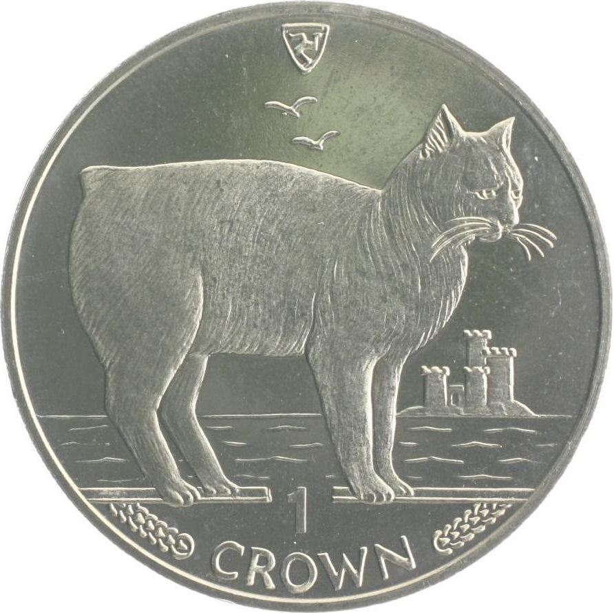 Isle of Man 1 Crown - Elizabeth II Manx Cat