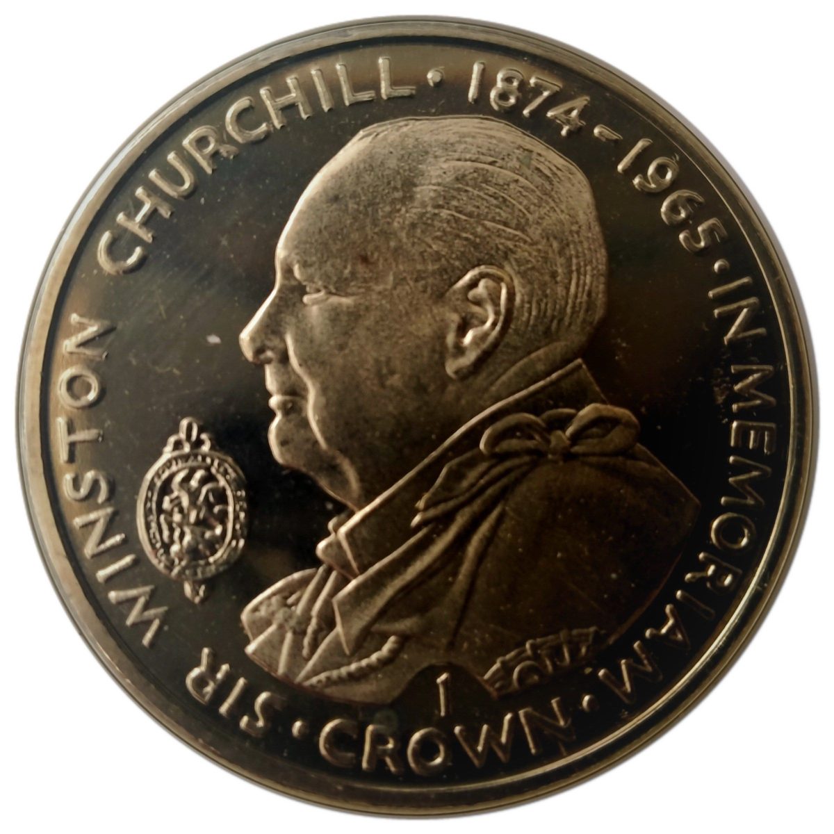 Isle of Man 1 Crown - Elizabeth II Winston Churchill