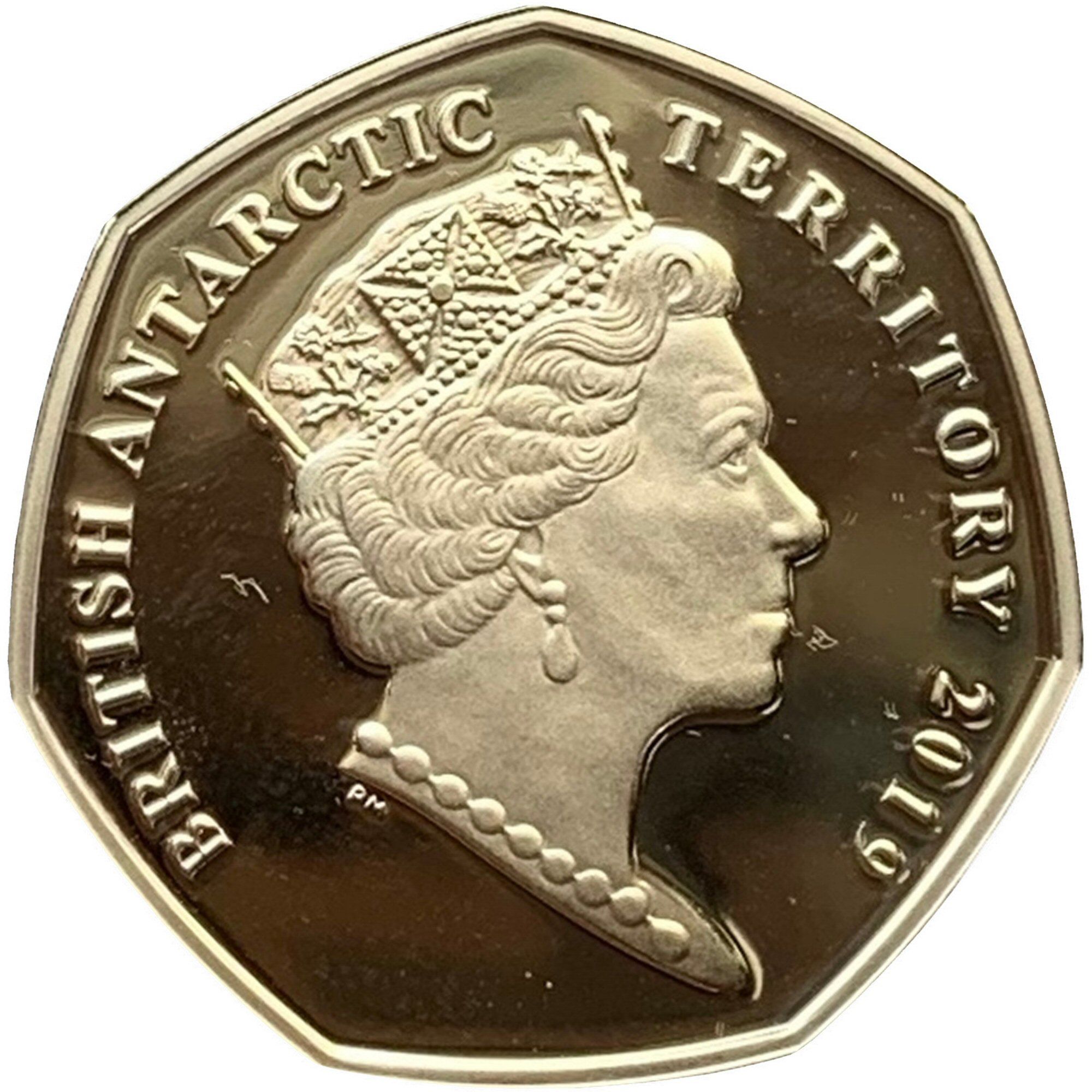 British Antarctic Territory 50 Pence - Elizabeth II Boaty McBoatface obverse