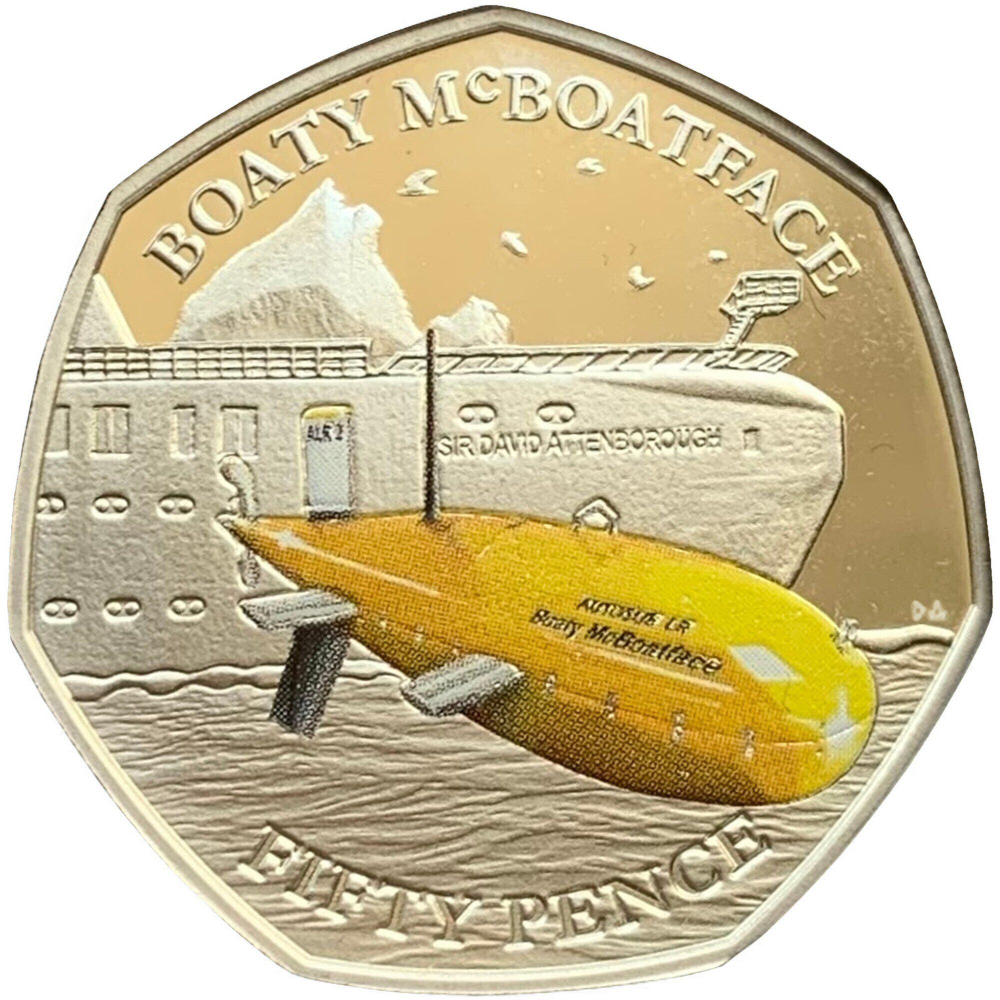 British Antarctic Territory 50 Pence - Elizabeth II Boaty McBoatface