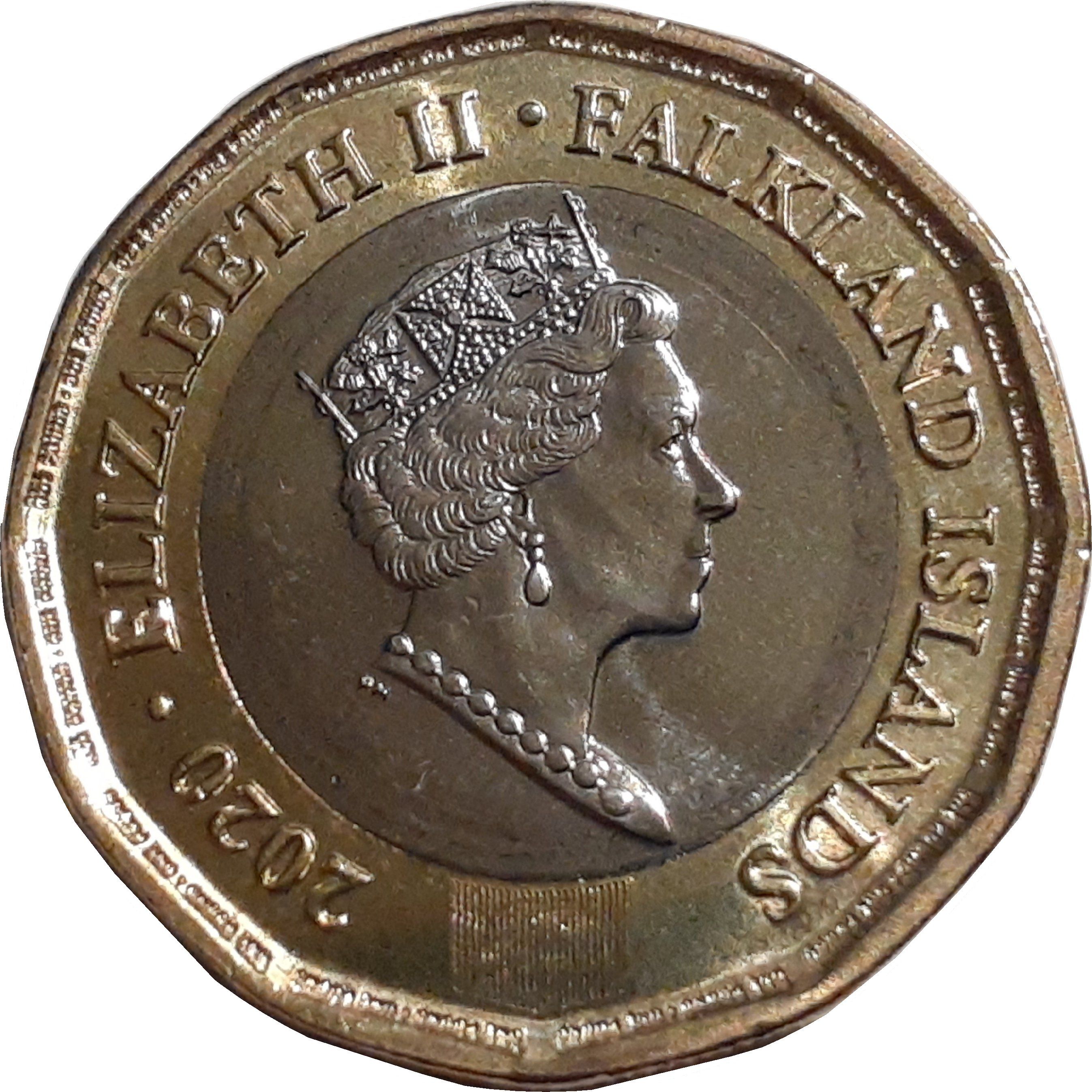 Falkland Islands 1 Pound - Elizabeth II obverse