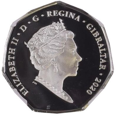 Gibraltar 50 Pence - Elizabeth II Guess how much I love you; Silver Proof obverse