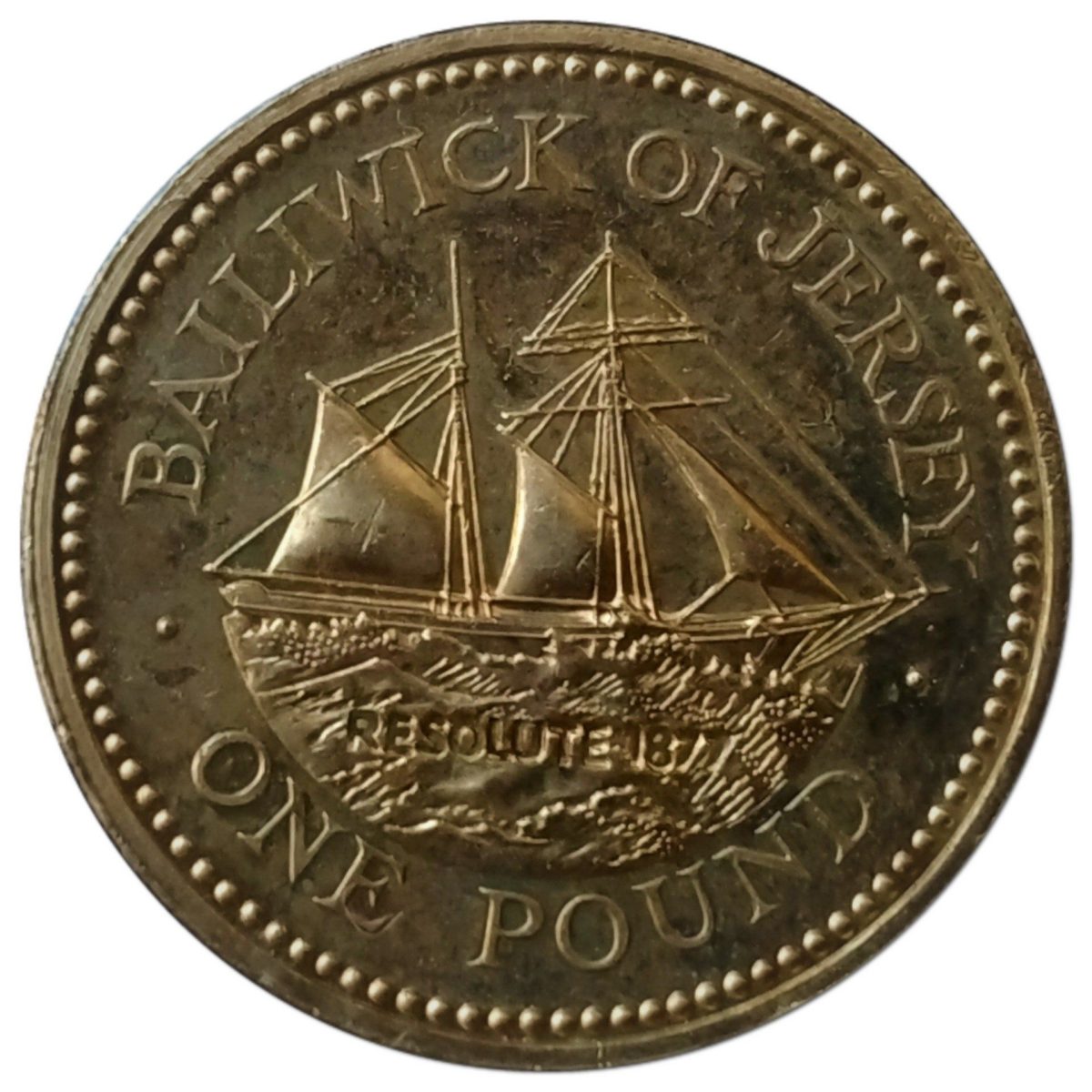 Jersey 1 Pound - Elizabeth II Schooner, Resolute