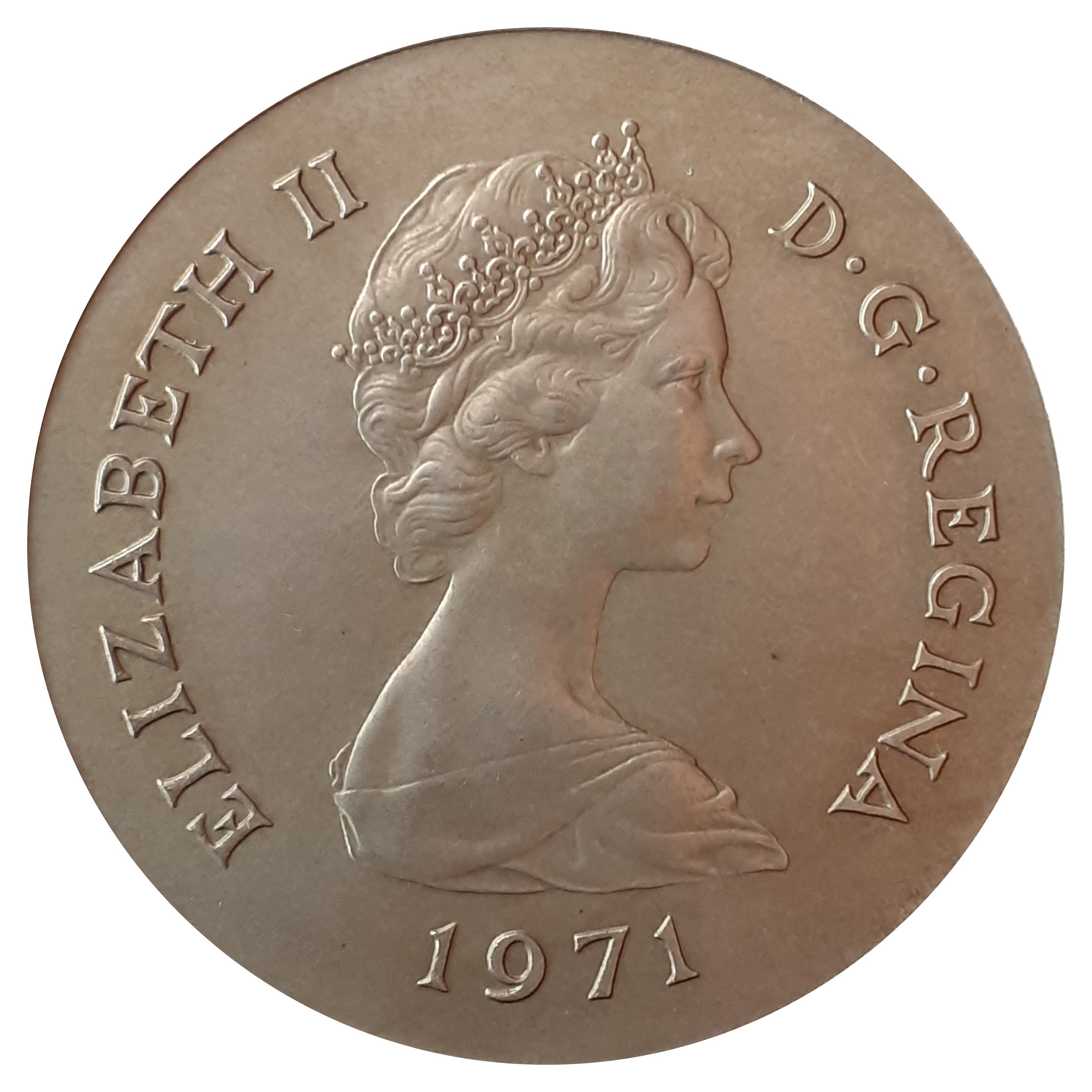 Gibraltar 25 New Pence - Elizabeth II Barbary Ape obverse