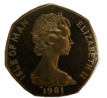 Isle of Man 50 Pence - Elizabeth II Tourist Trophy Motorcycle Races; Silver Proof obverse