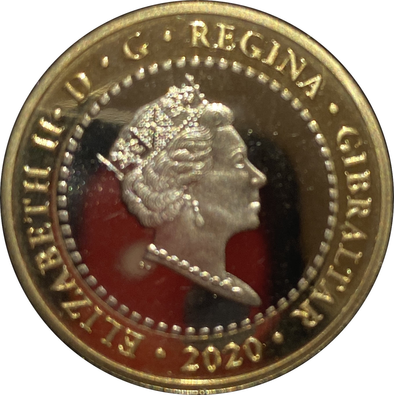 Gibraltar 2 Pounds - Elizabeth II The Ceryneian Hind obverse