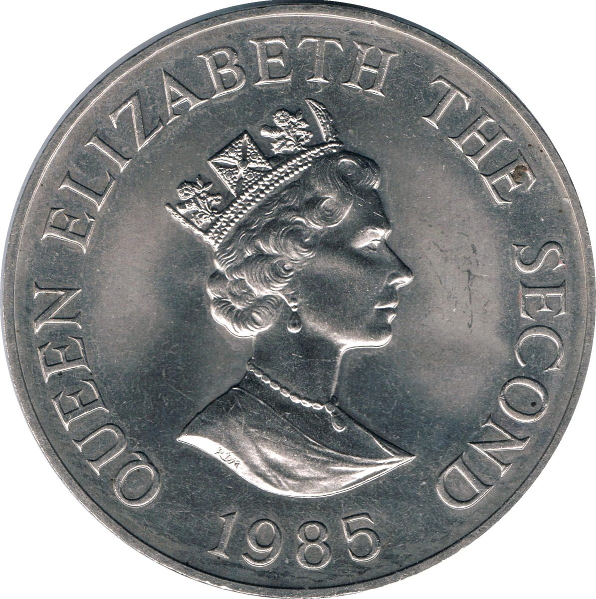 Jersey 2 Pounds - Elizabeth II H.M.S. Beagle obverse