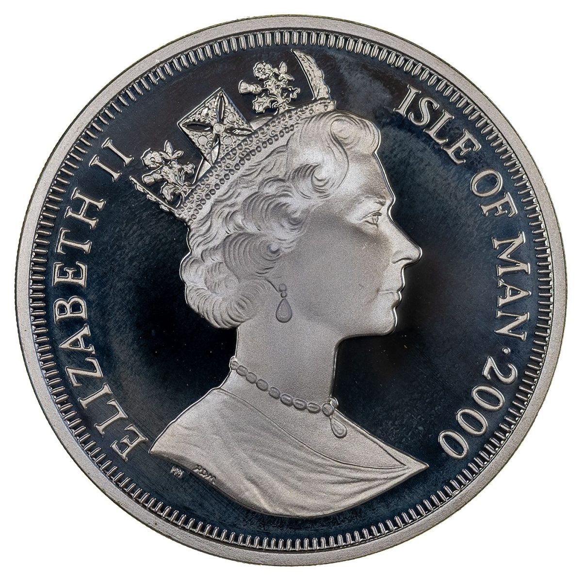 Isle of Man 1 Crown - Elizabeth II Millennium obverse