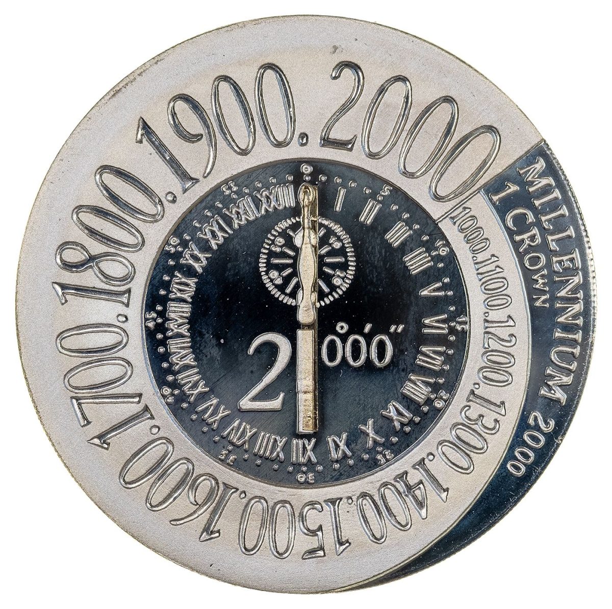 Isle of Man 1 Crown - Elizabeth II Millennium reverse