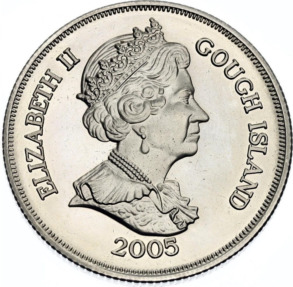 Gough Island 1 Crown - Elizabeth II Victory in Europe obverse
