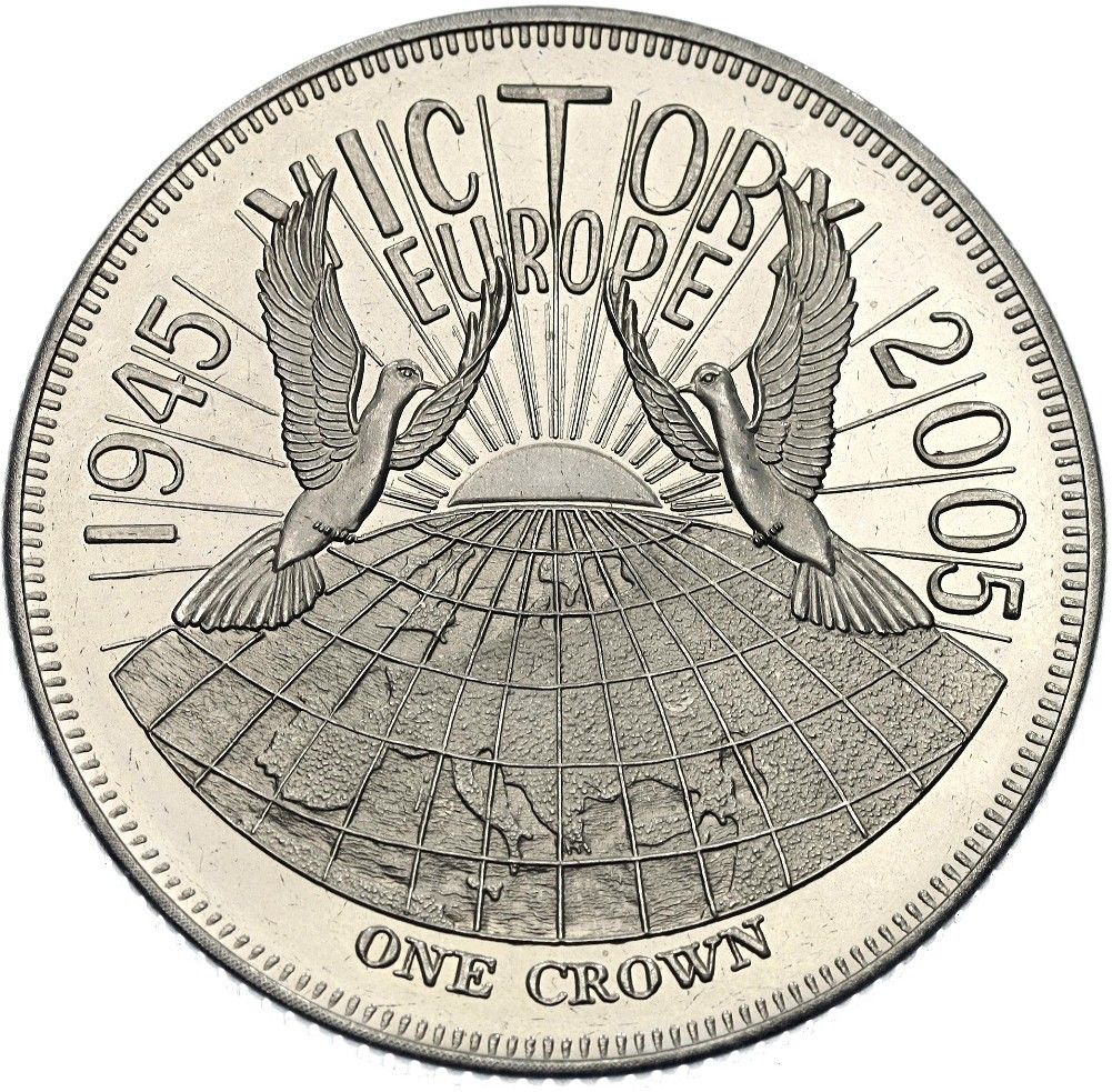 Gough Island 1 Crown - Elizabeth II Victory in Europe