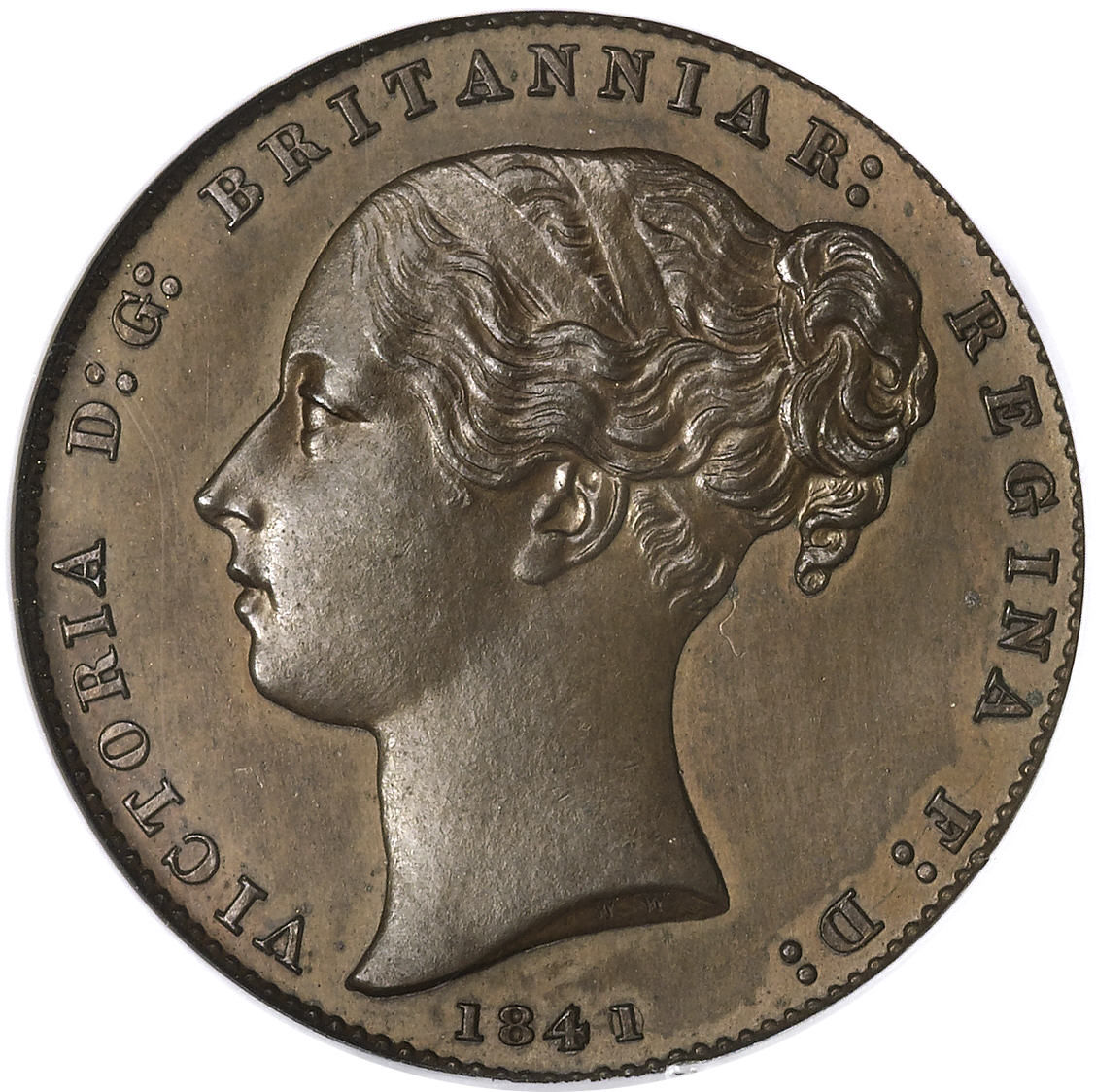 Gibraltar 1 Quart - Victoria obverse