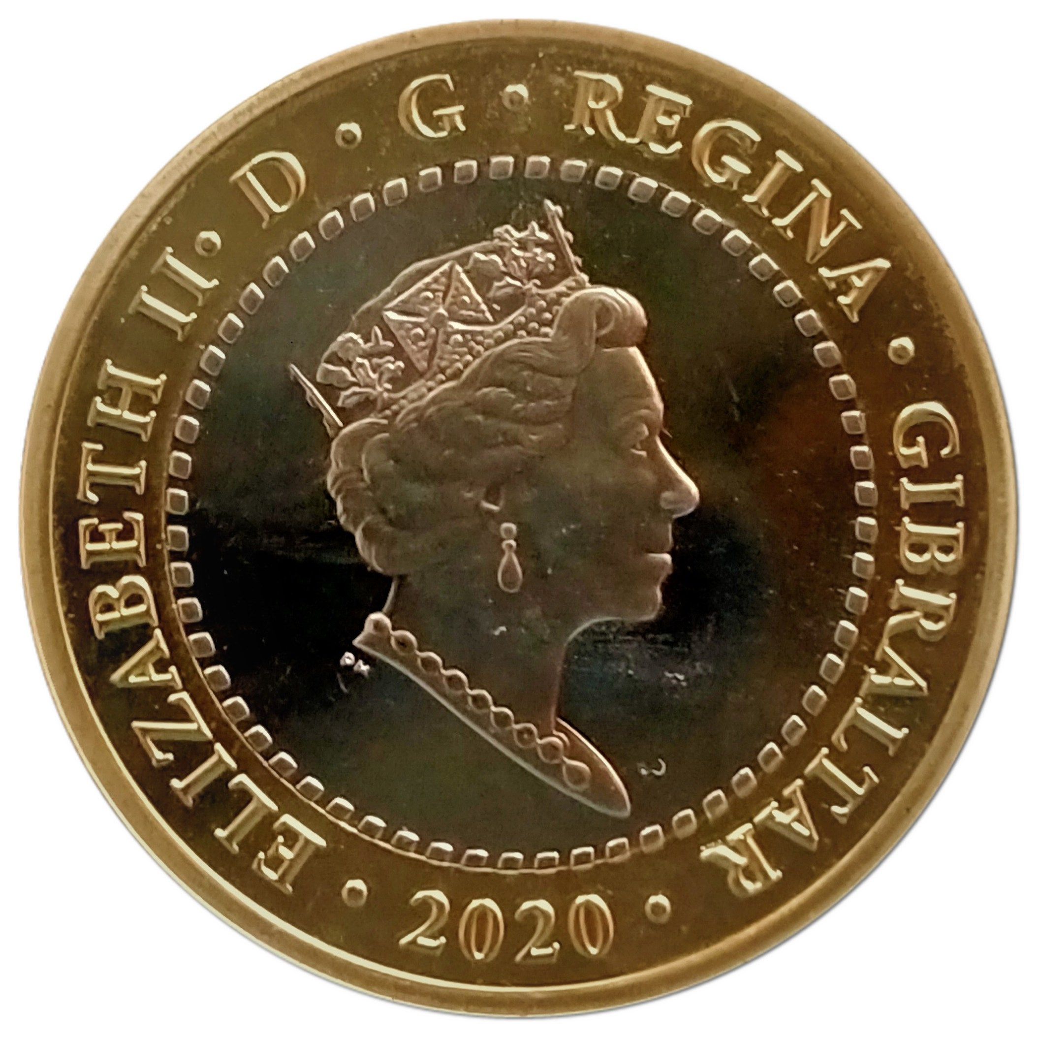 Gibraltar 2 Pounds - Elizabeth II The Cretan Bull obverse