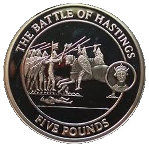Gibraltar 5 Pounds - Elizabeth II Battle of Hastings