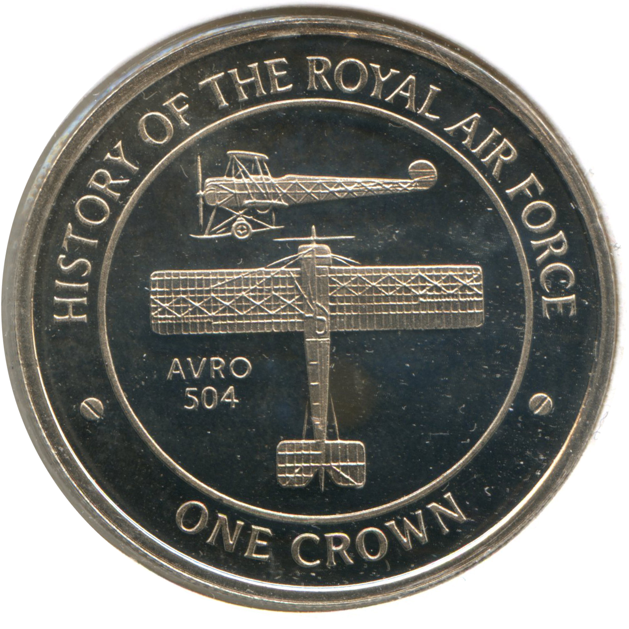 Gibraltar 1 Crown - Elizabeth II Avro 504