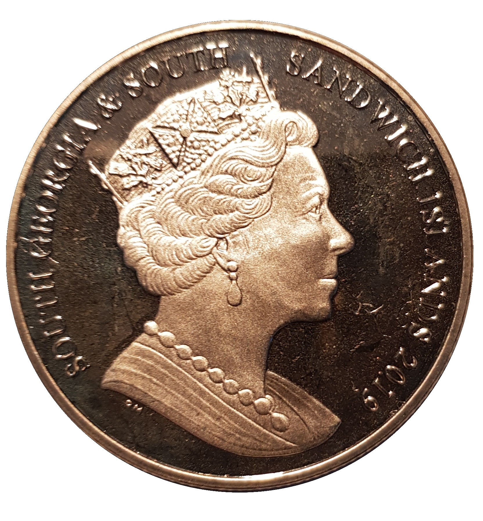 South Georgia and the South Sandwich Islands 2 Pounds - Elizabeth II Sir Ernest Shackleton obverse