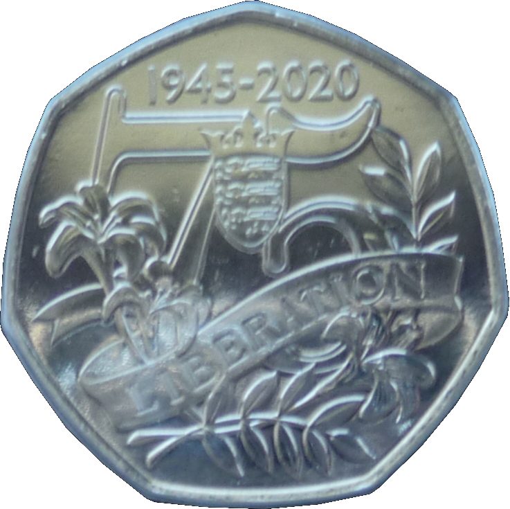 Jersey 50 Pence Elizabeth II Liberation of Jersey