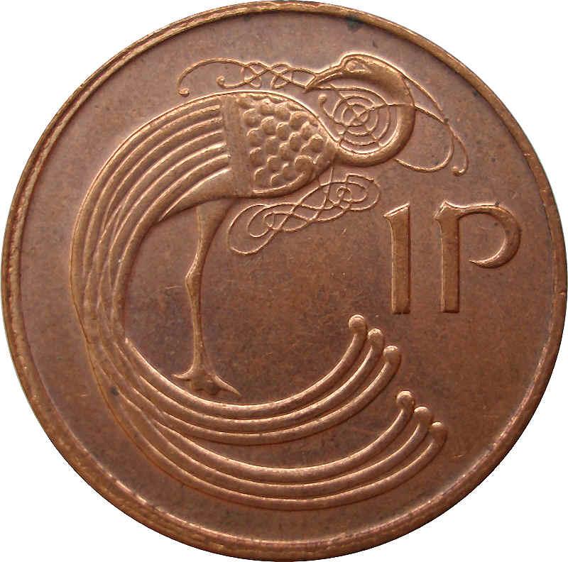 Ireland 1 Penny magnetic reverse