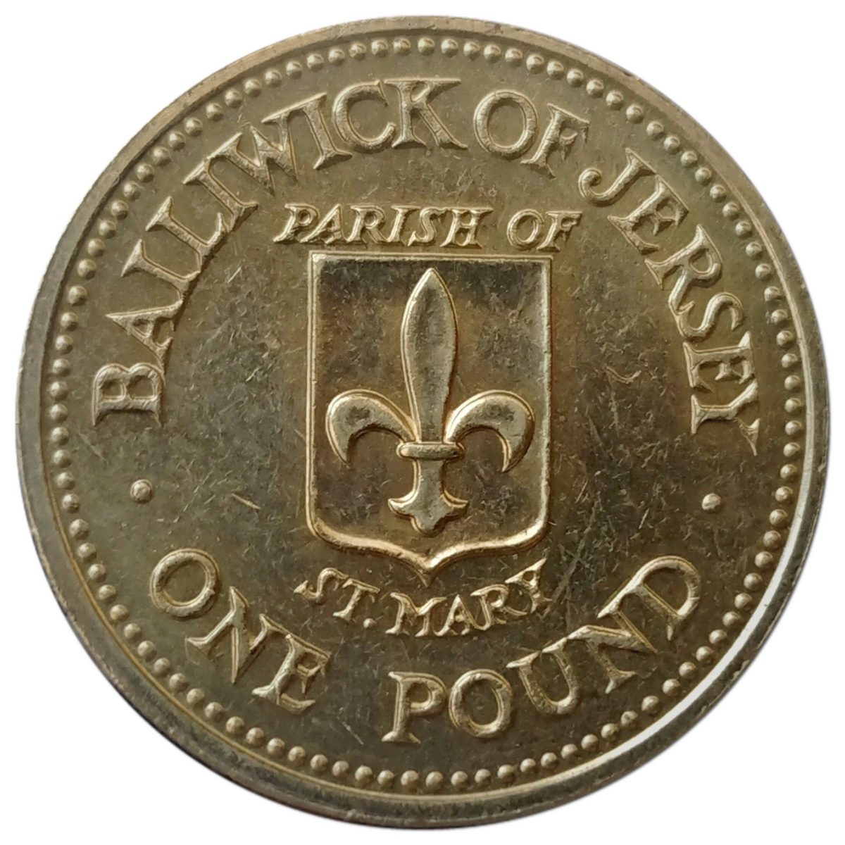Jersey 1 Pound - Elizabeth II St. Mary reverse