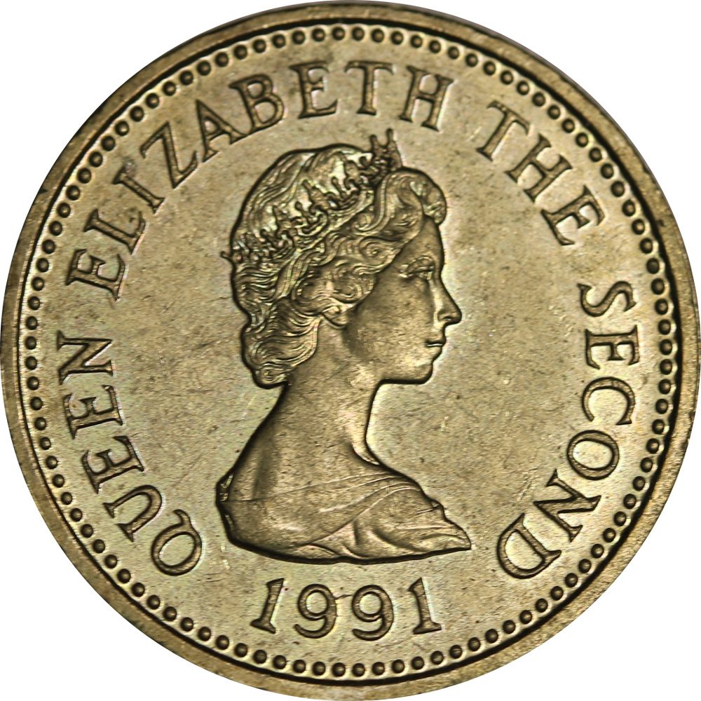 Jersey 1 Pound - Elizabeth II Schooner, The Tickler obverse