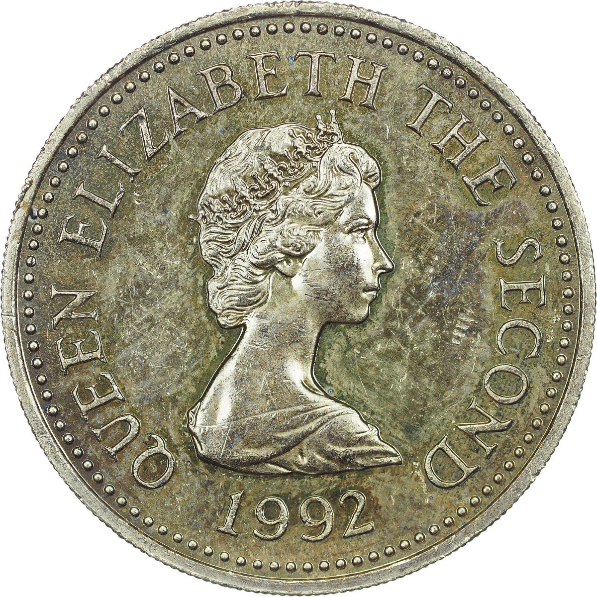 Jersey 1 Pound - Elizabeth II Brig, Hebe obverse