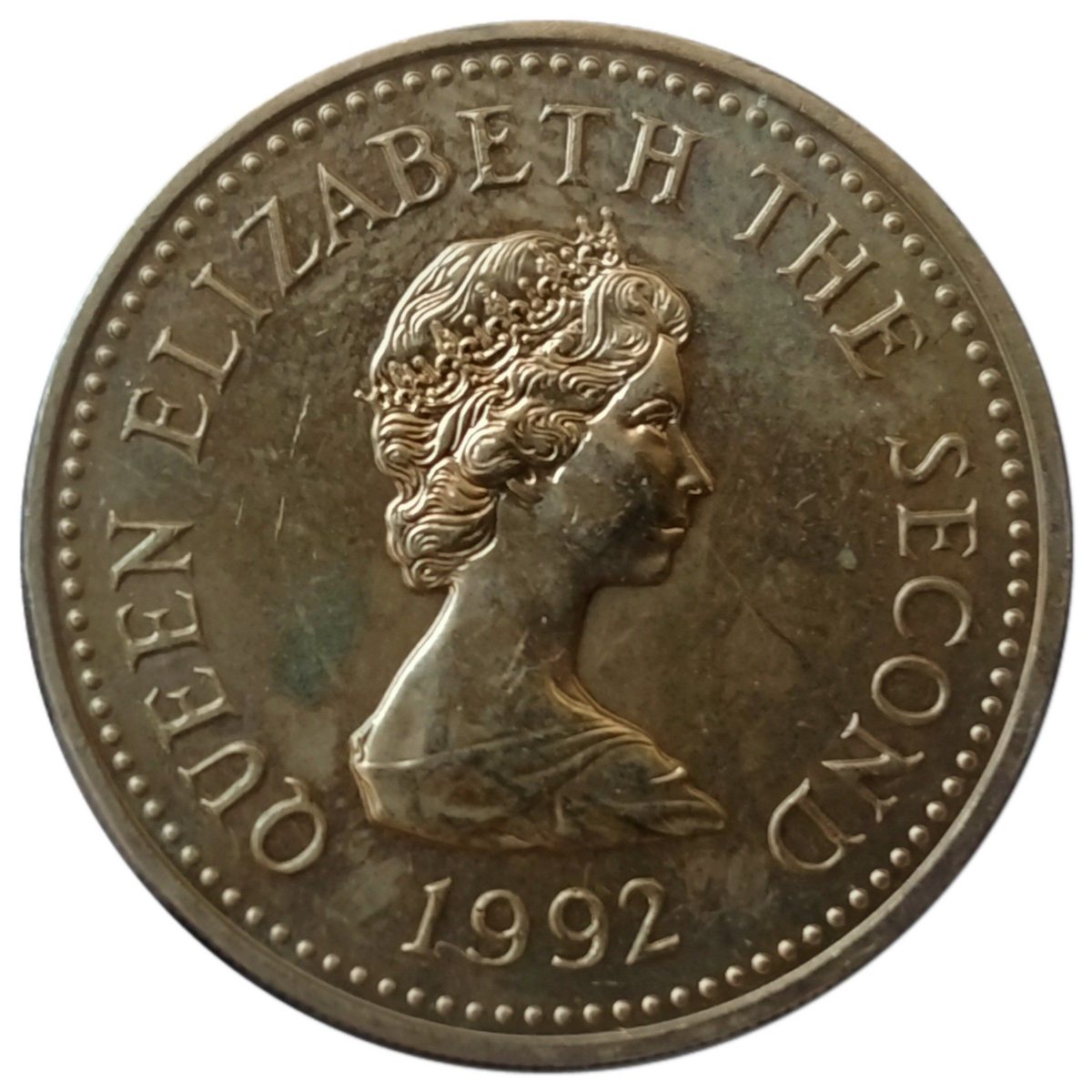 Jersey 1 Pound - Elizabeth II Shield of Arms obverse