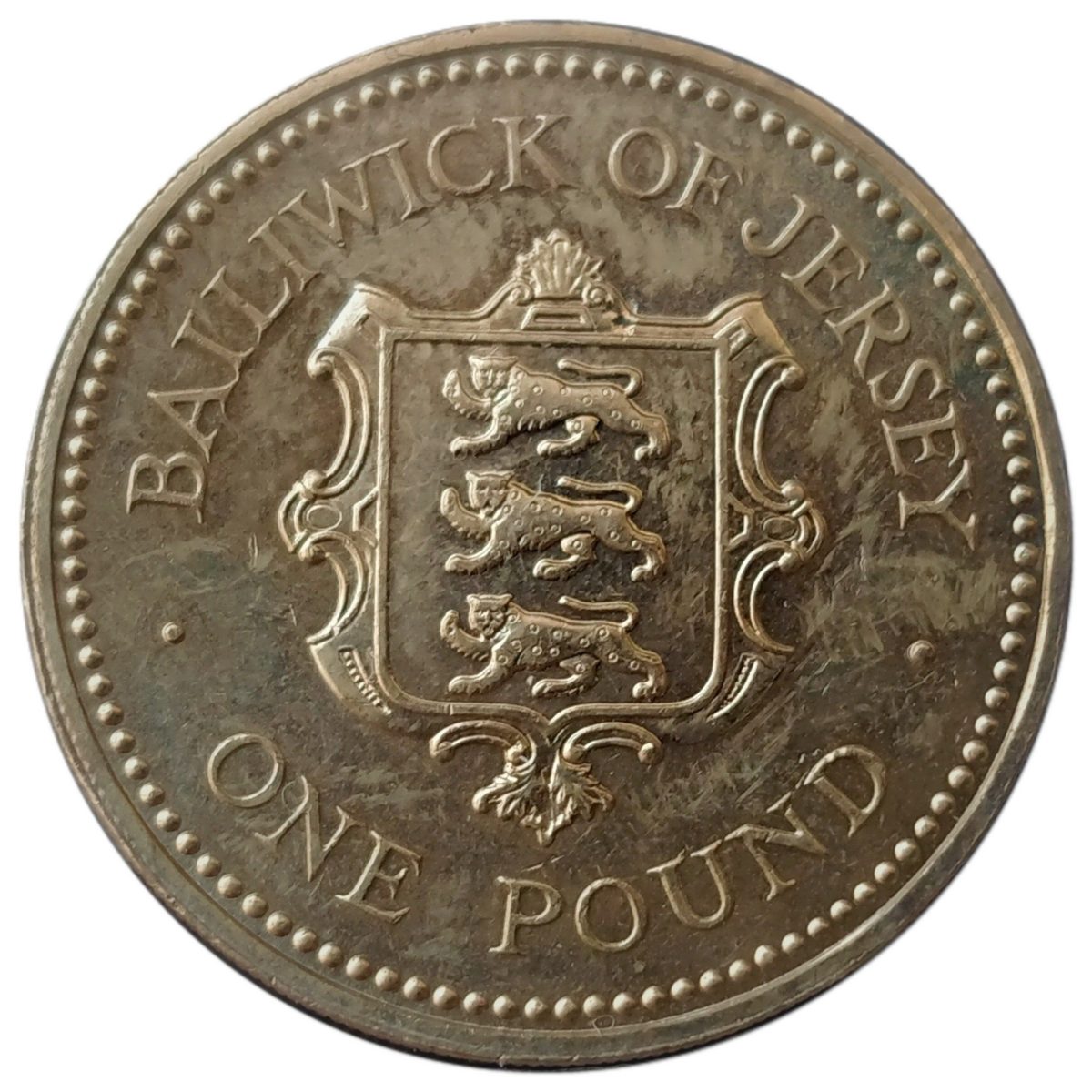 Jersey 1 Pound - Elizabeth II Shield of Arms