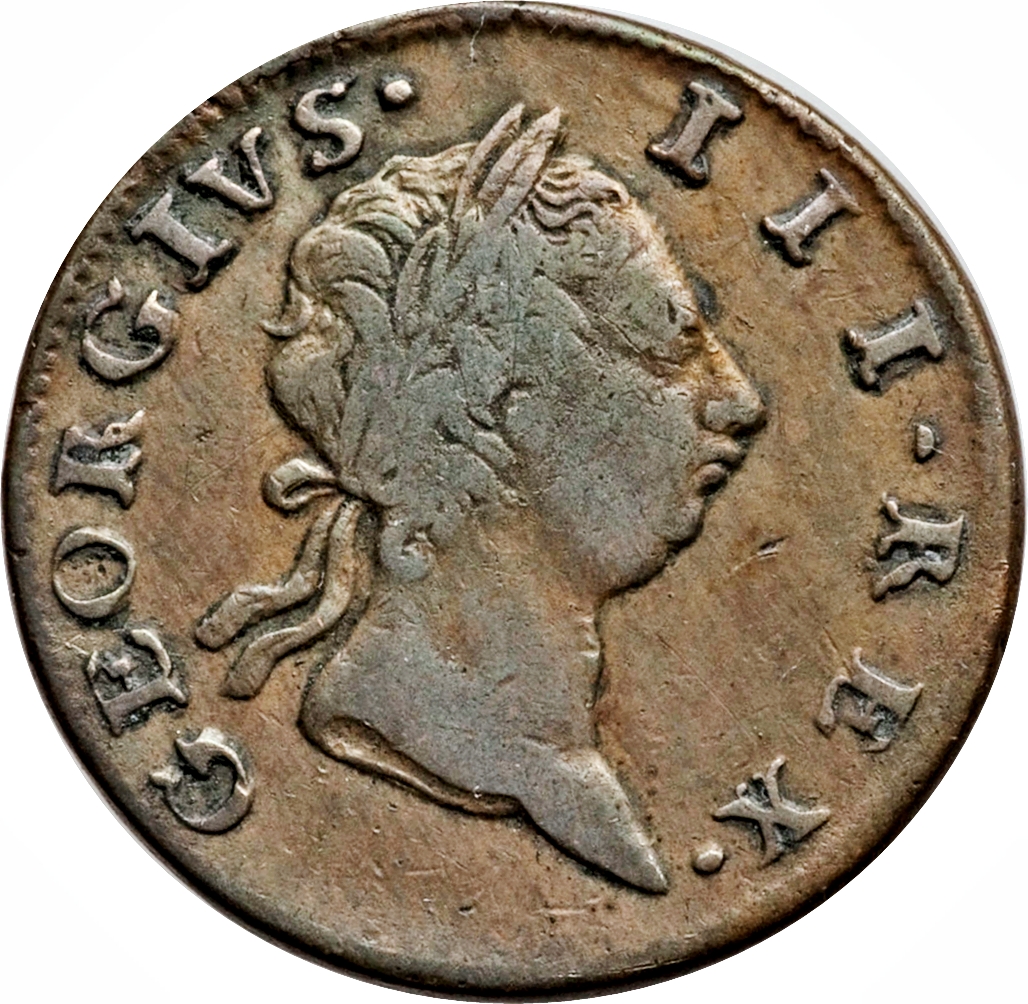 Ireland ½ Penny - George III short bust type obverse