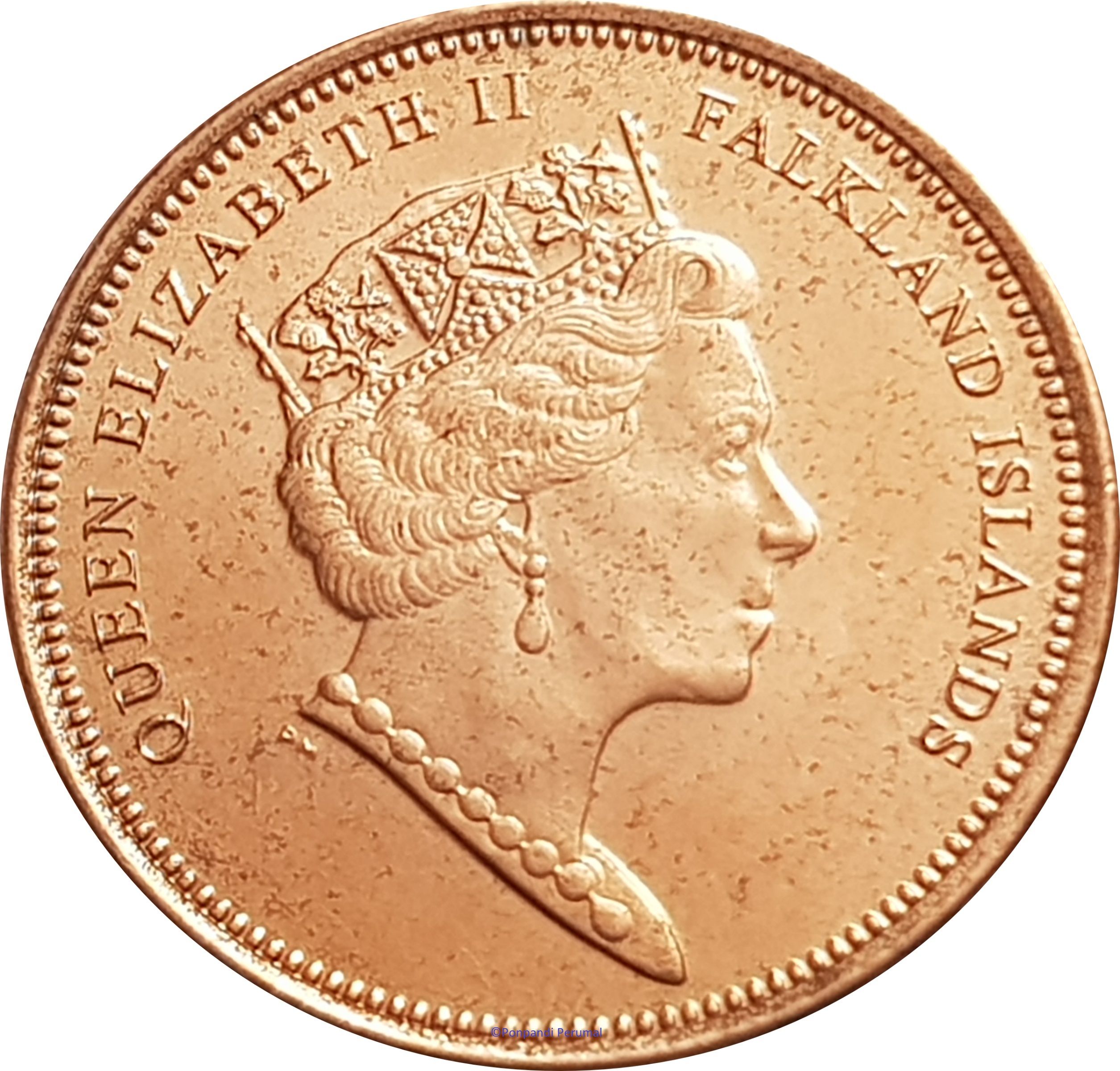 Falkland Islands 2 Pence - Elizabeth II 5th portrait obverse