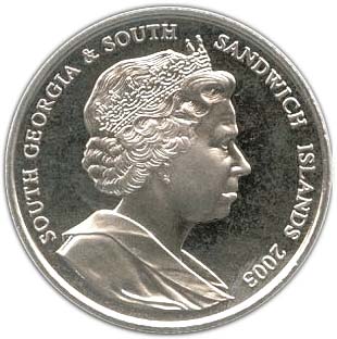 South Georgia and the South Sandwich Islands 2 Pounds - Elizabeth II Prince William obverse