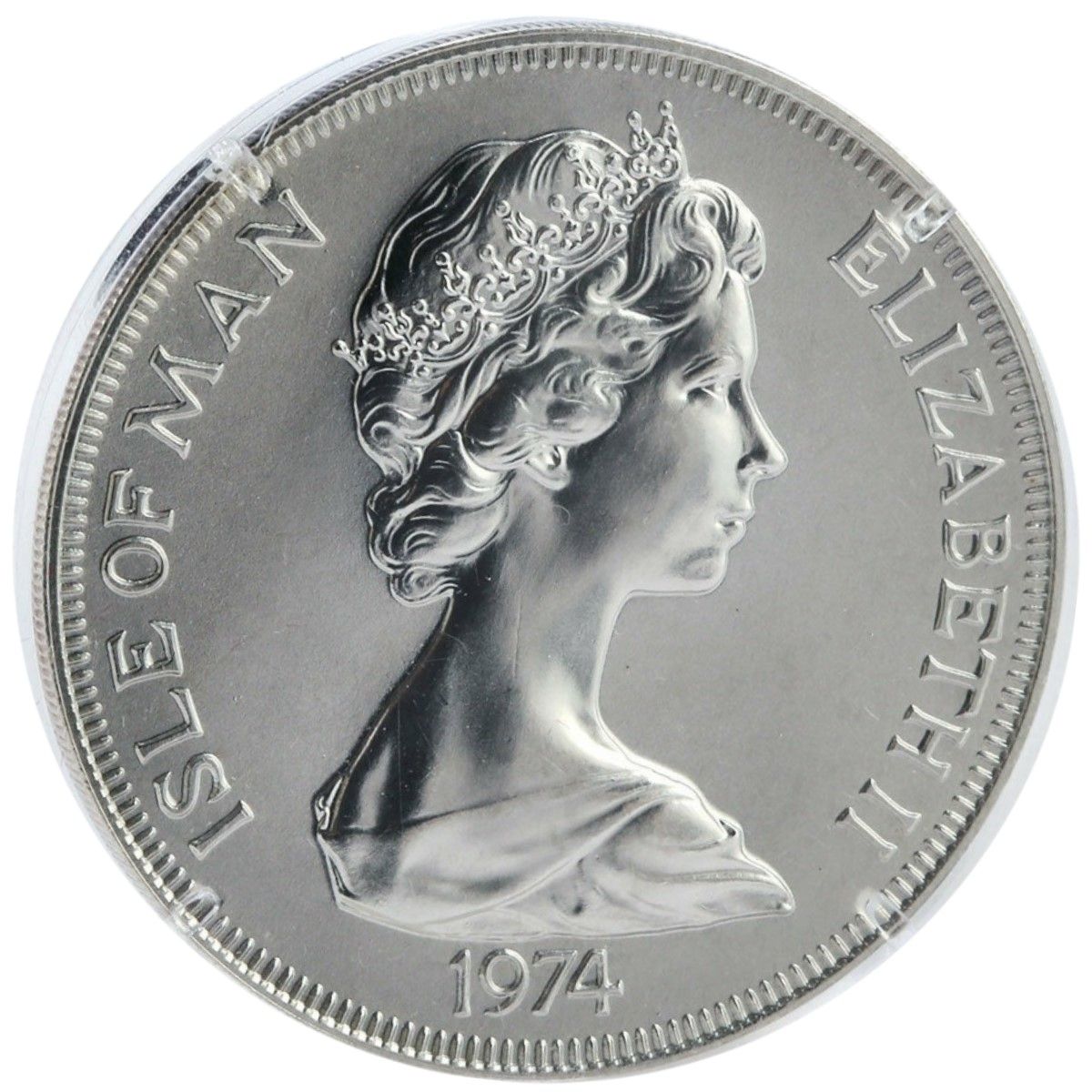 Isle of Man 1 Crown - Elizabeth II Winston Churchill obverse