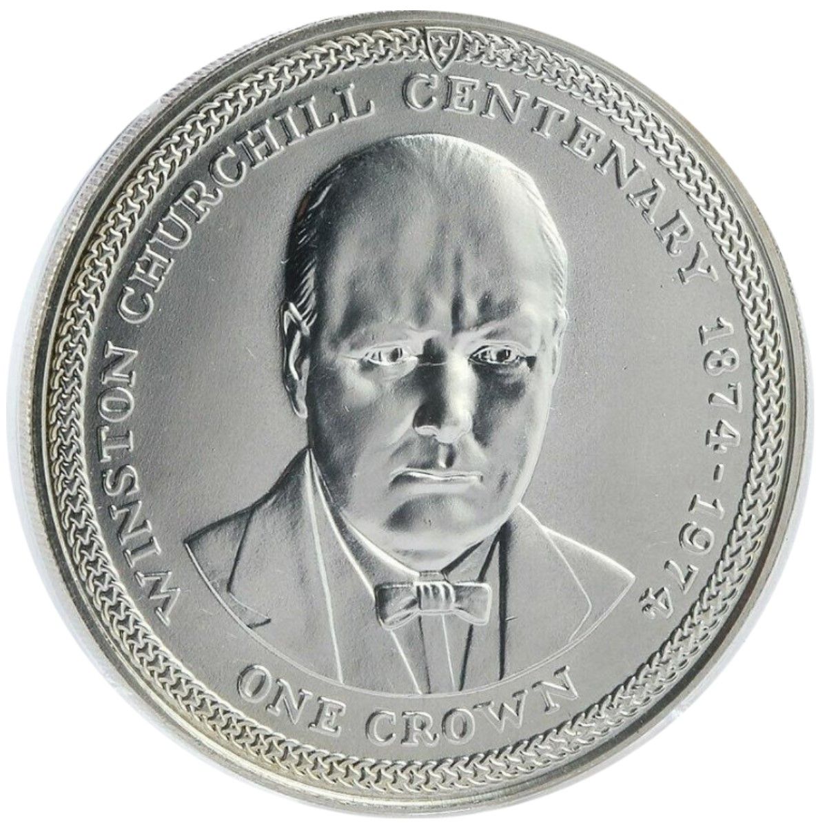 Isle of Man 1 Crown - Elizabeth II Winston Churchill
