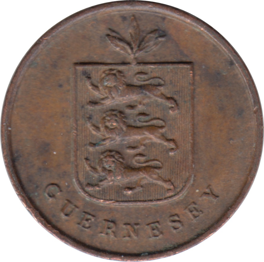 Guernsey 1 Double obverse