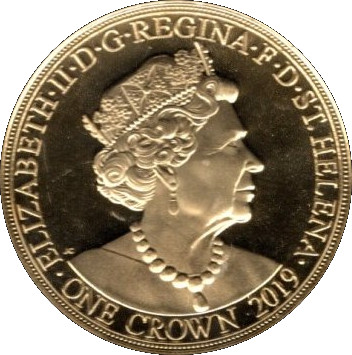Saint Helena 1 Сrown - Elizabeth II 250th anniversary Wellington obverse