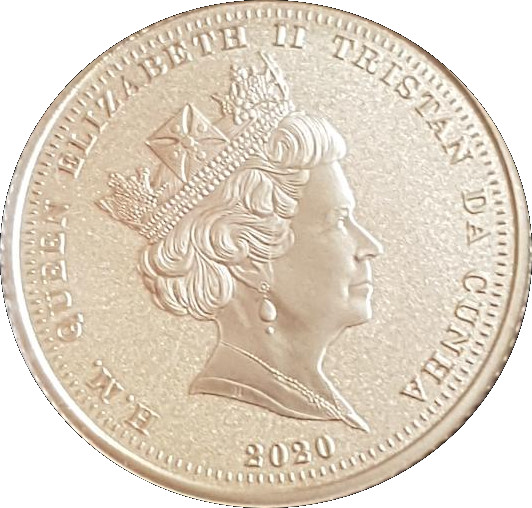 Tristan da Cunha ¼ Sovereign - Elizabeth II Dunkirk 80th anniversary obverse