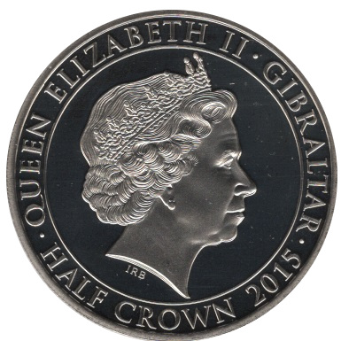 Gibraltar ½ Crown - Elizabeth II Sir Winston Churchill obverse