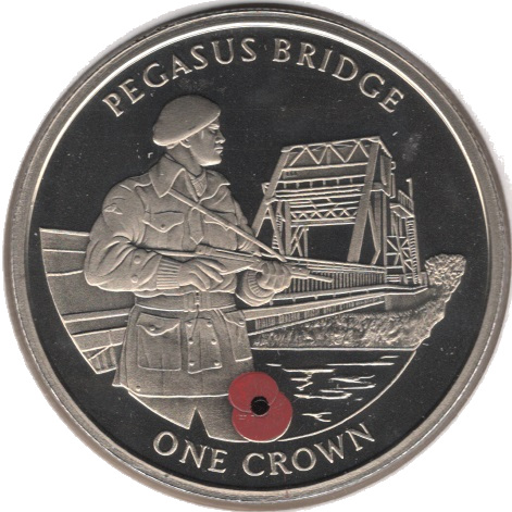 Gibraltar 1 Crown - Elizabeth II Pegasus Bridge